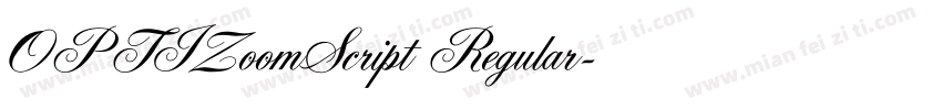 OPTIZoomScript Regular字体转换